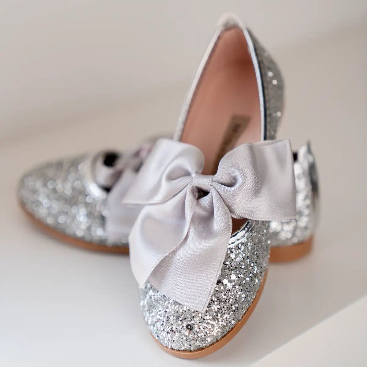 Glitter Bow Shoes