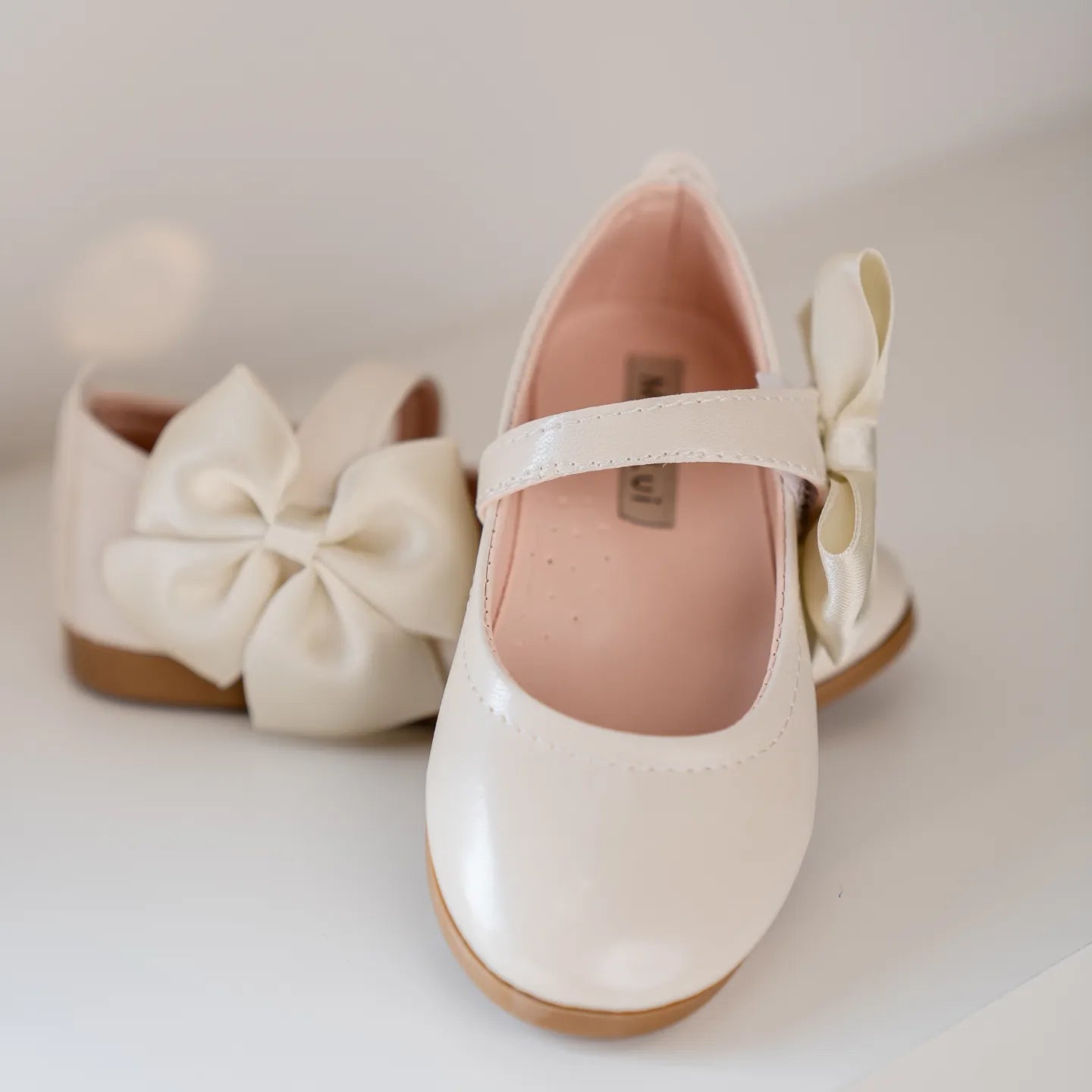 Ivory Bow Shoes