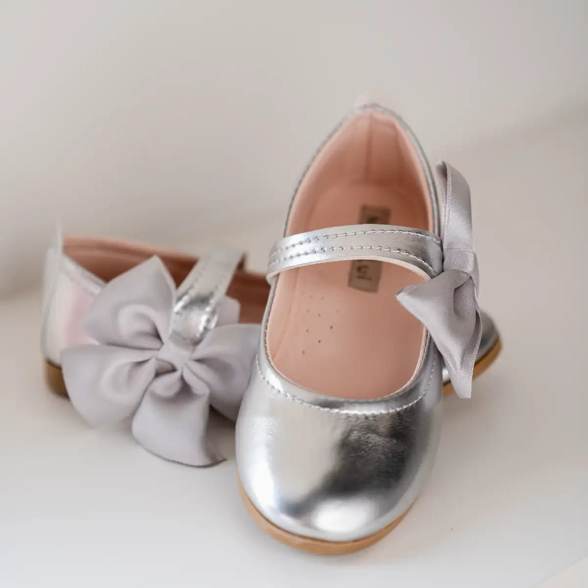 Silver Bow Shoes