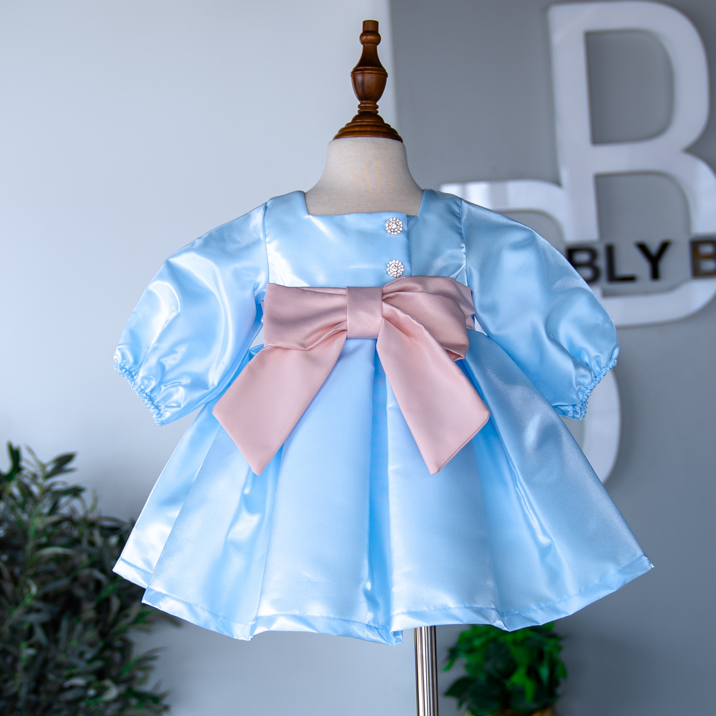 Satin Sky Dress