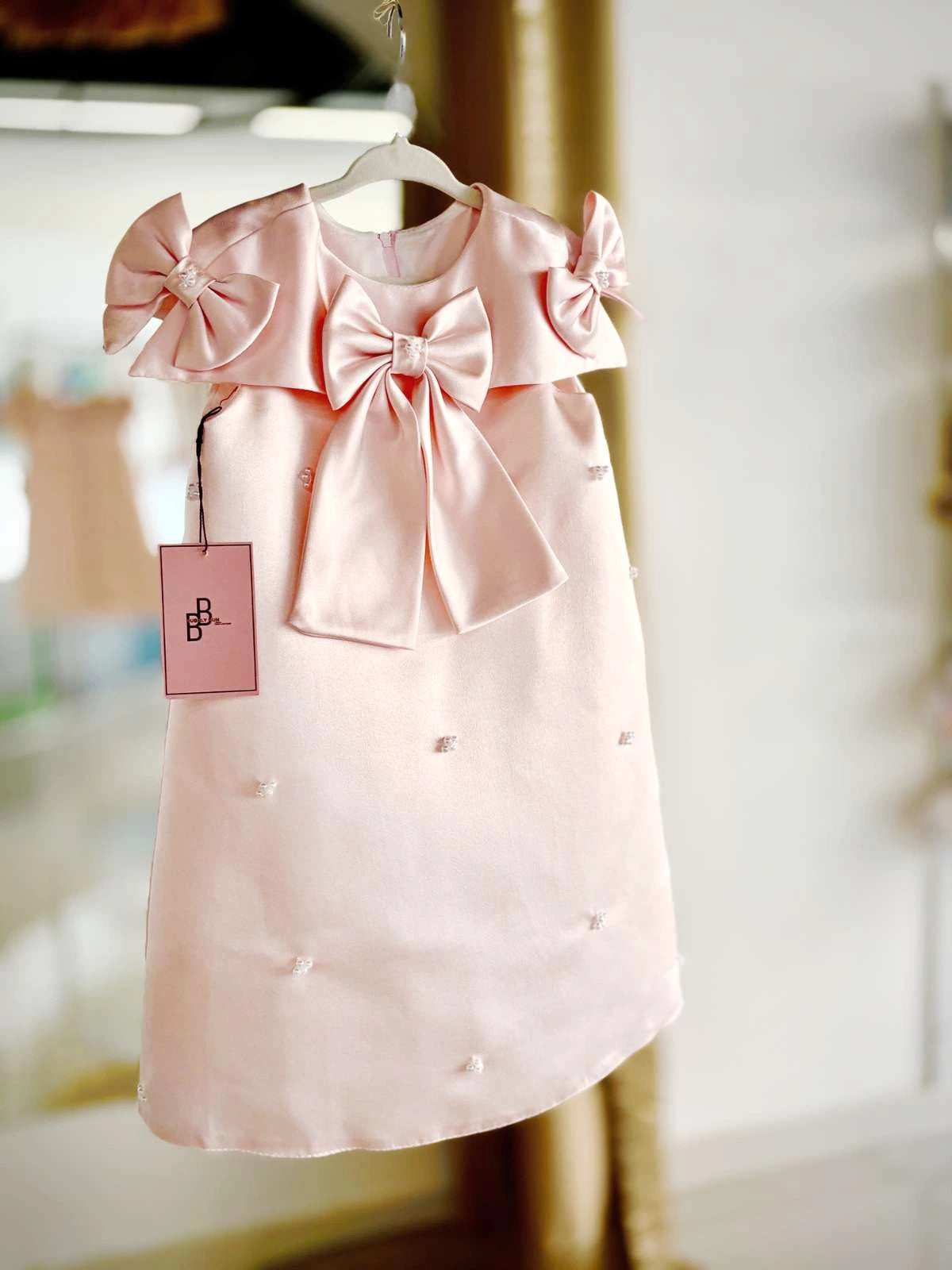 Blush Bow Dress