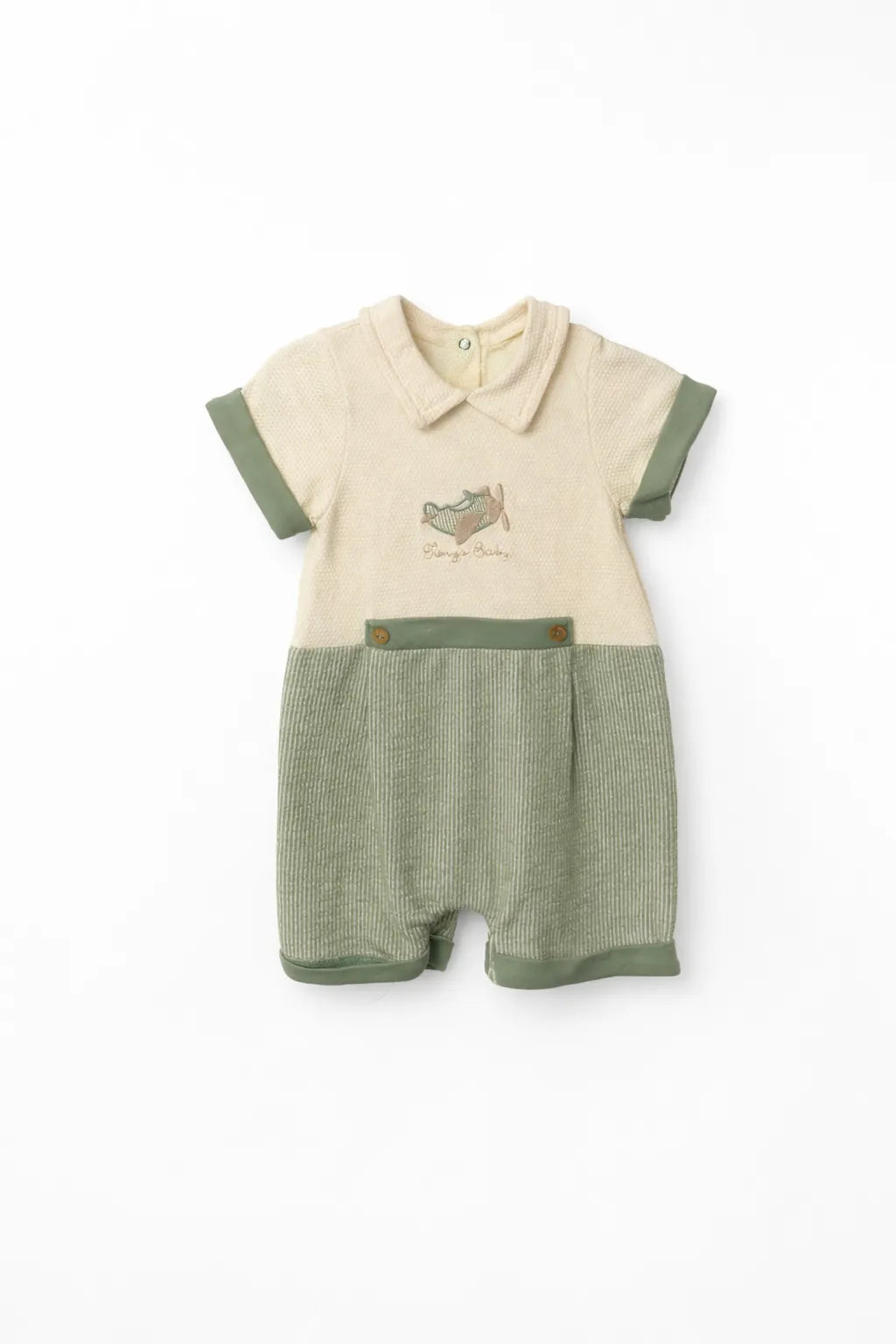 Baby Boy Cotton Airplane Overall