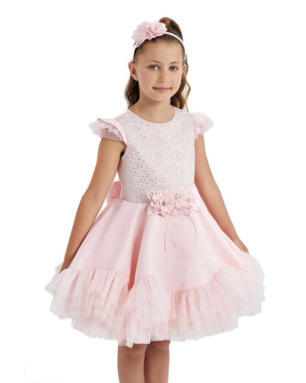 Pearled Plated Dress