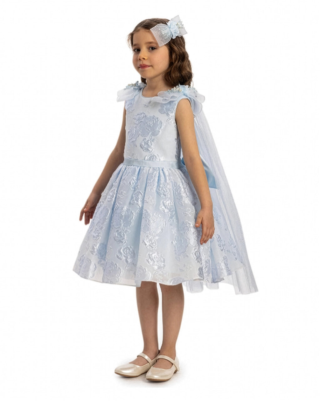 Blue wedding dress
