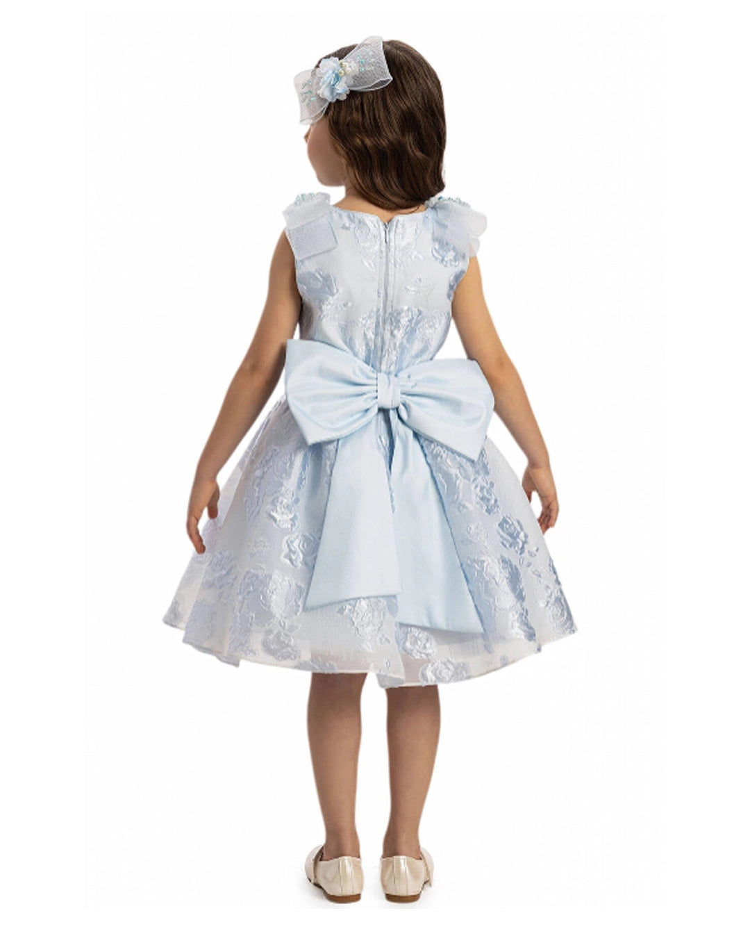 Blue wedding dress