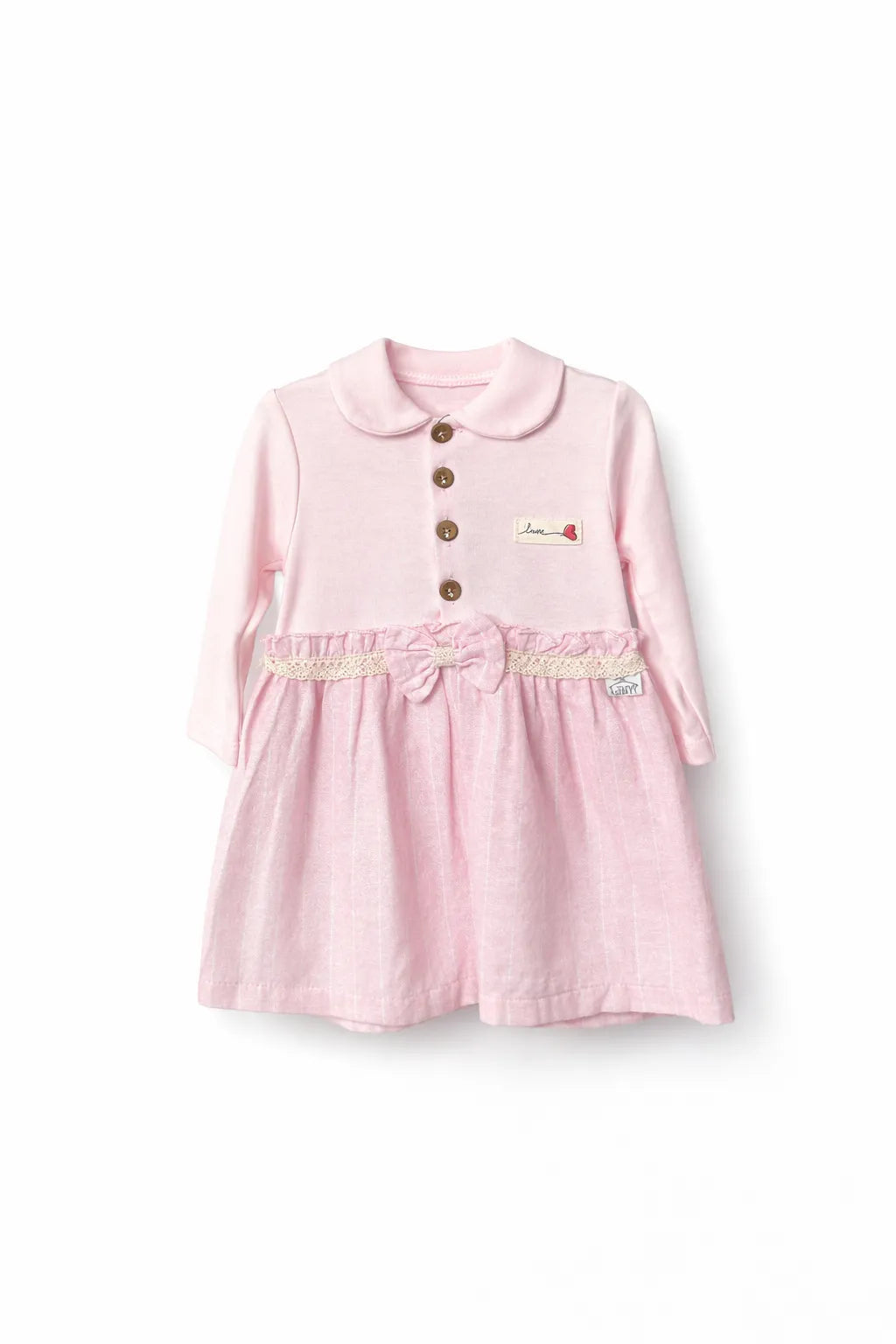 Baby girl, cotton long sleeve dress