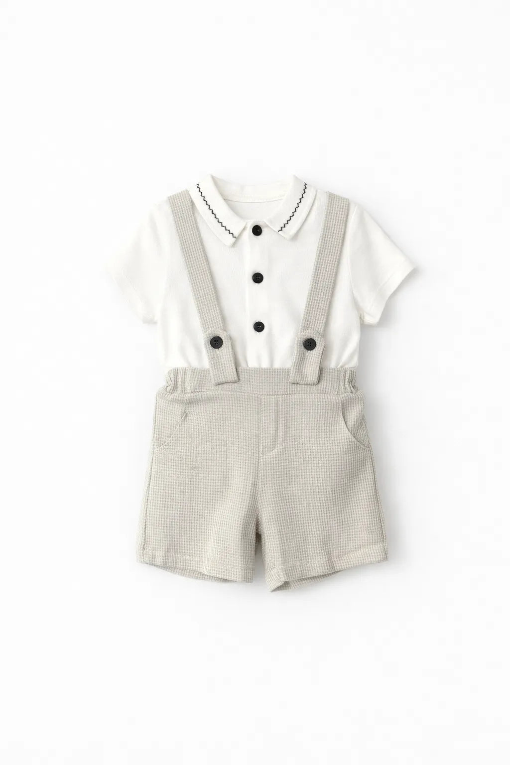 Baby boy cotton shirt set
