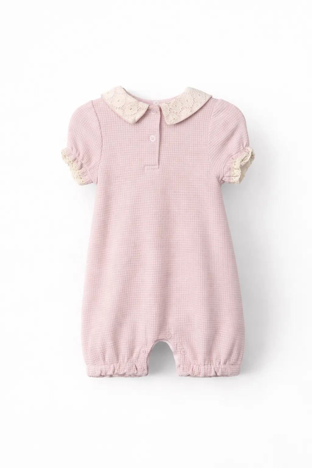 Lace Heart Baby Overall
