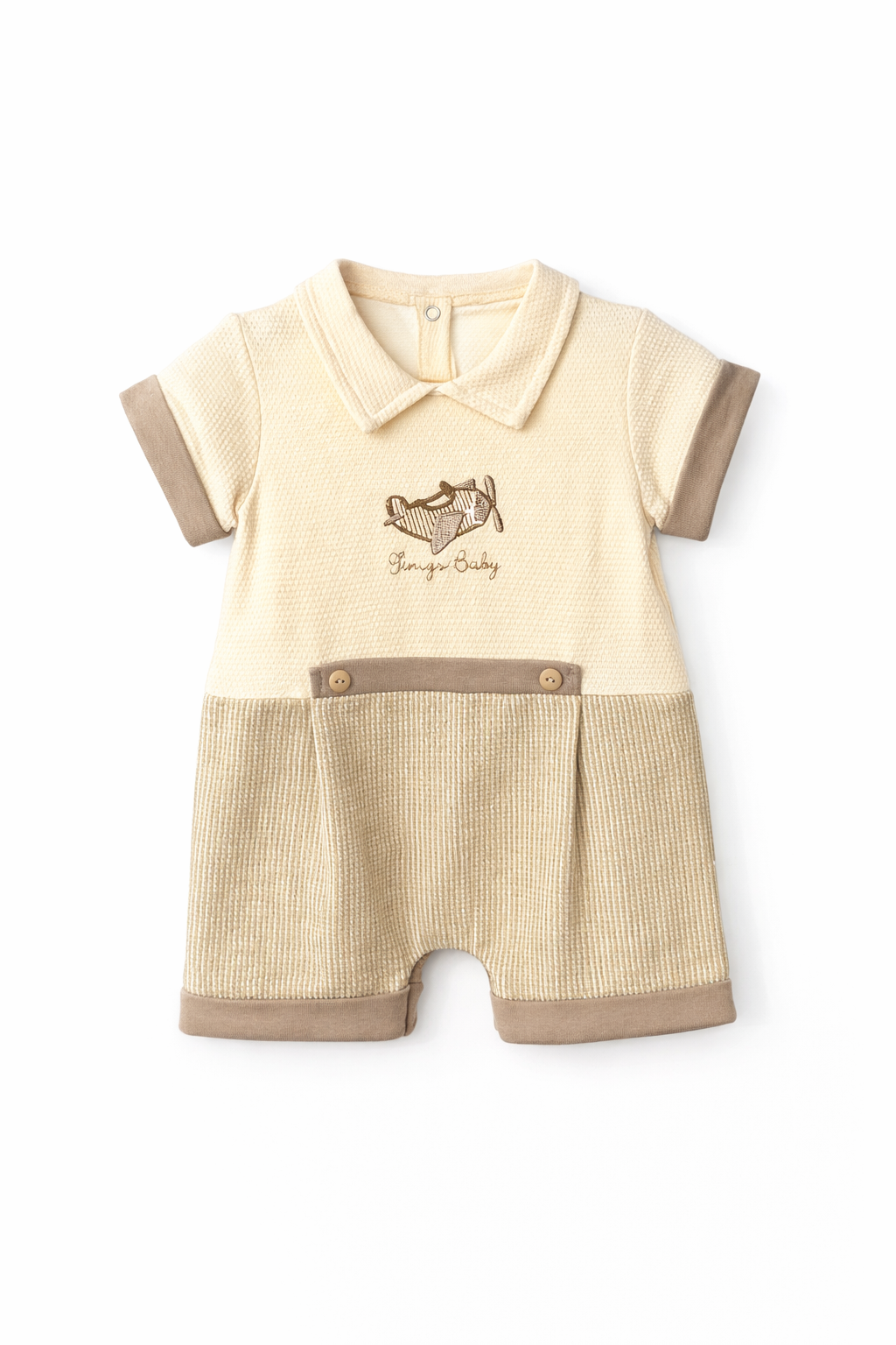 Baby Boy Cotton Airplane Overall