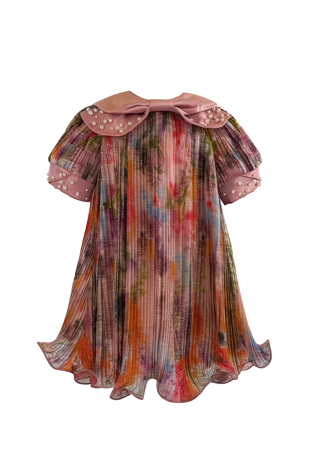 Pearled Neck Dress