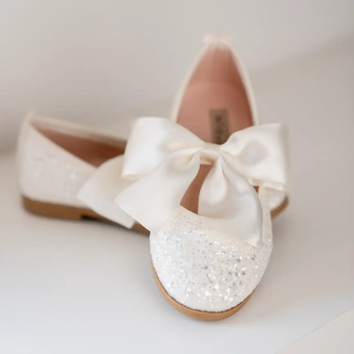 Glitter Bow Shoes