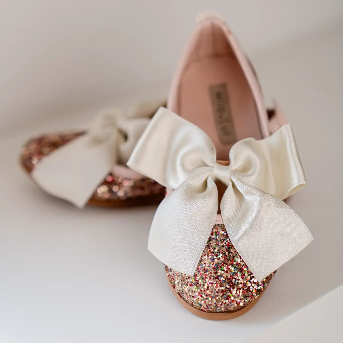 Glitter Bow Shoes