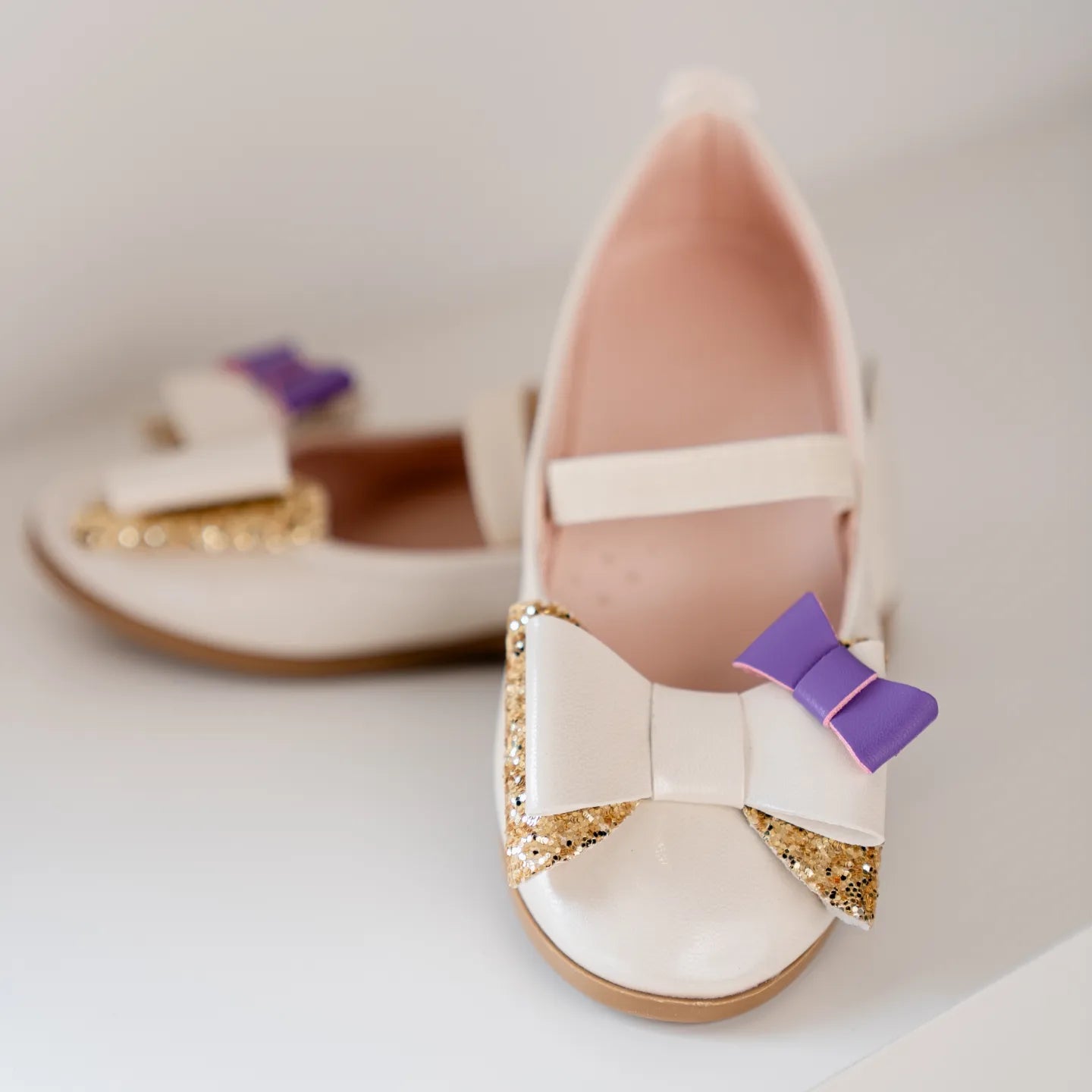 Purple Bow Shoes