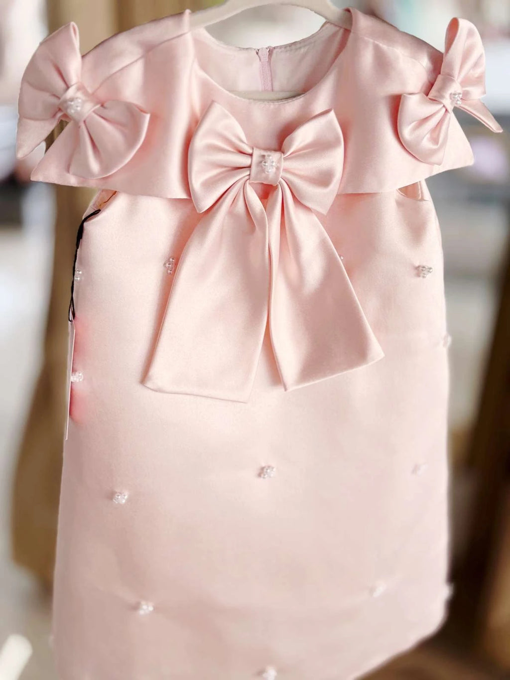 Blush Bow Dress