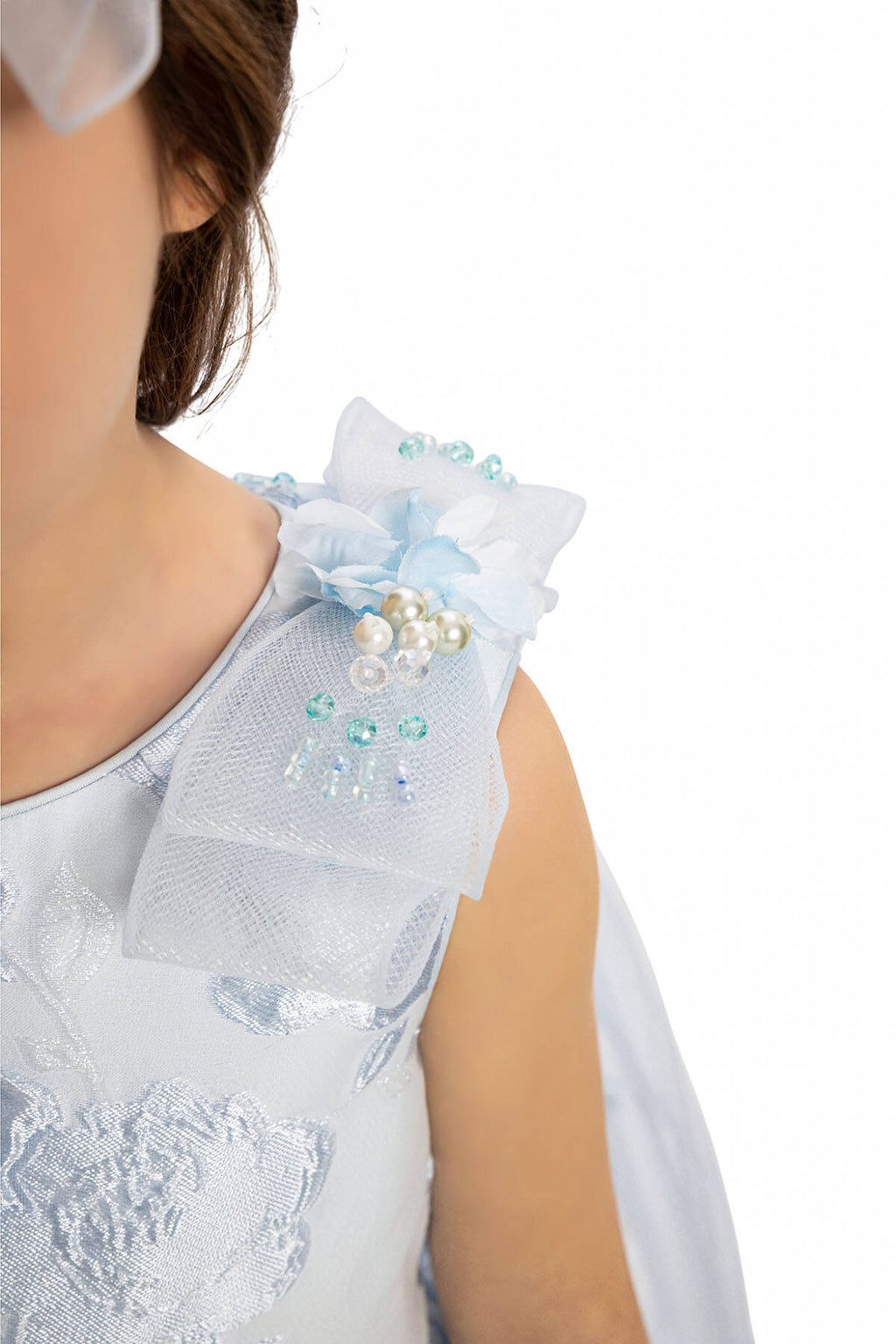 Blue wedding dress