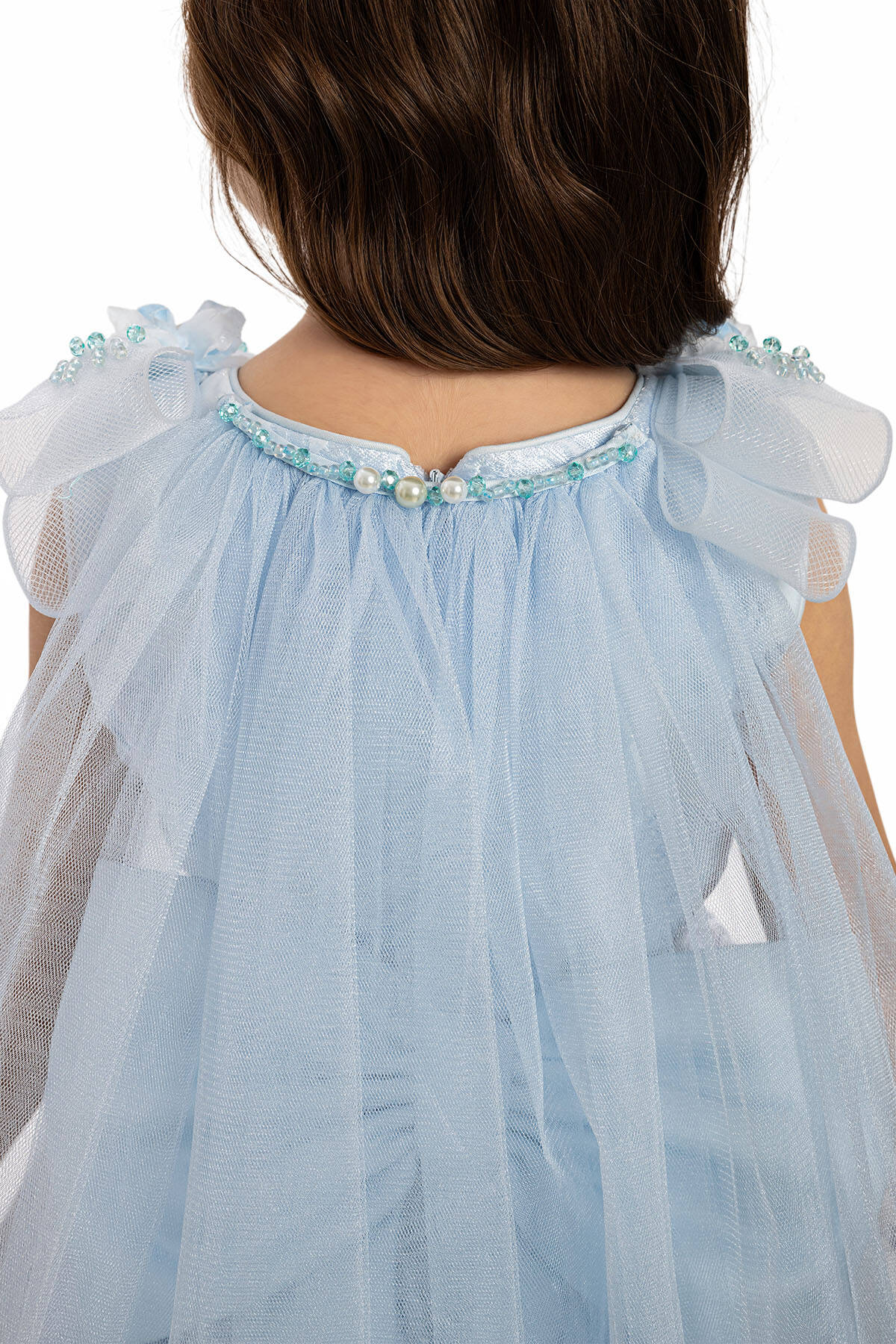 Blue wedding dress