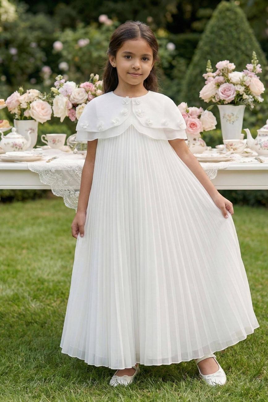 Soft Bloom Cape Dress