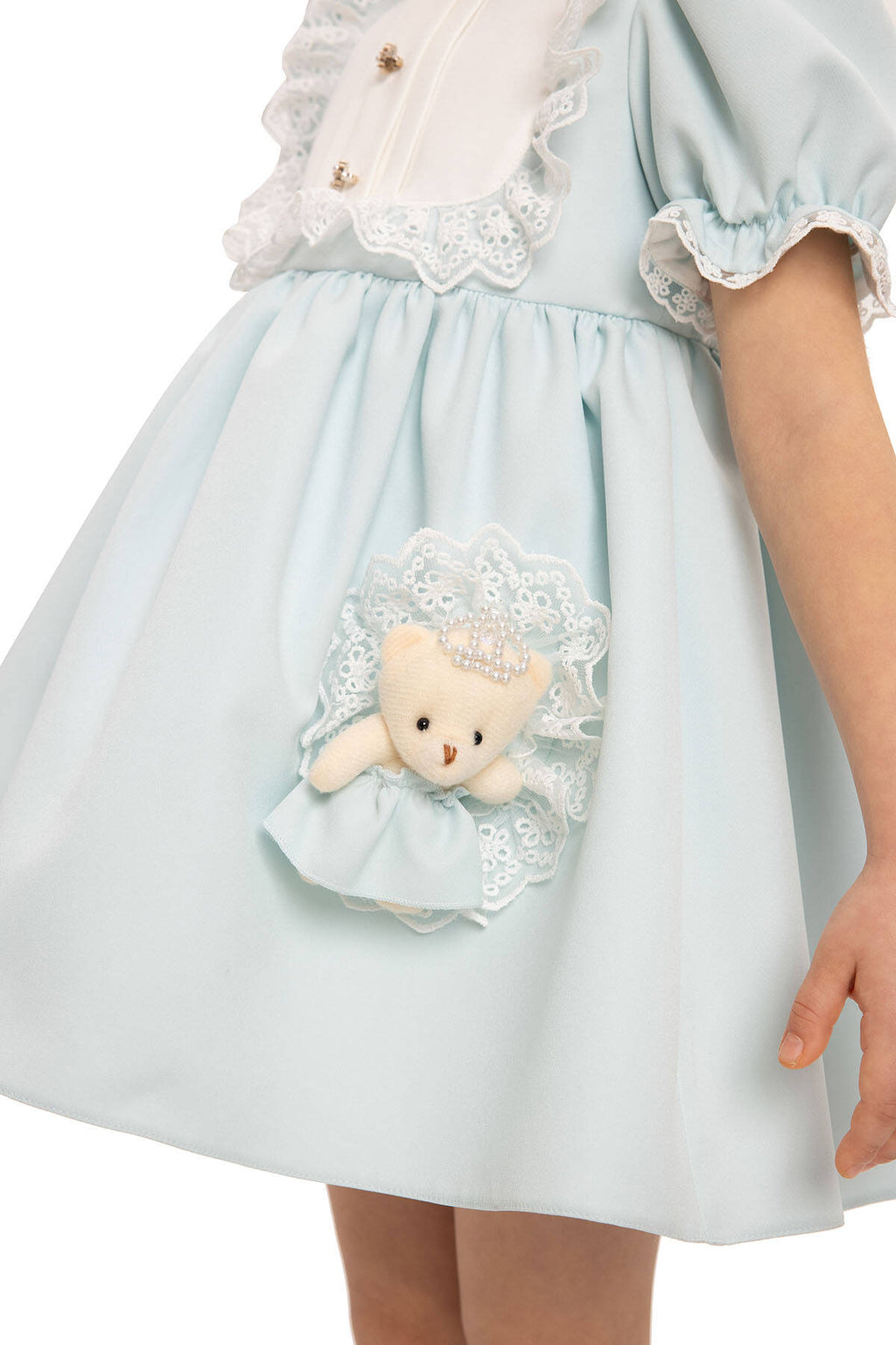Teddy bow Baby Dress