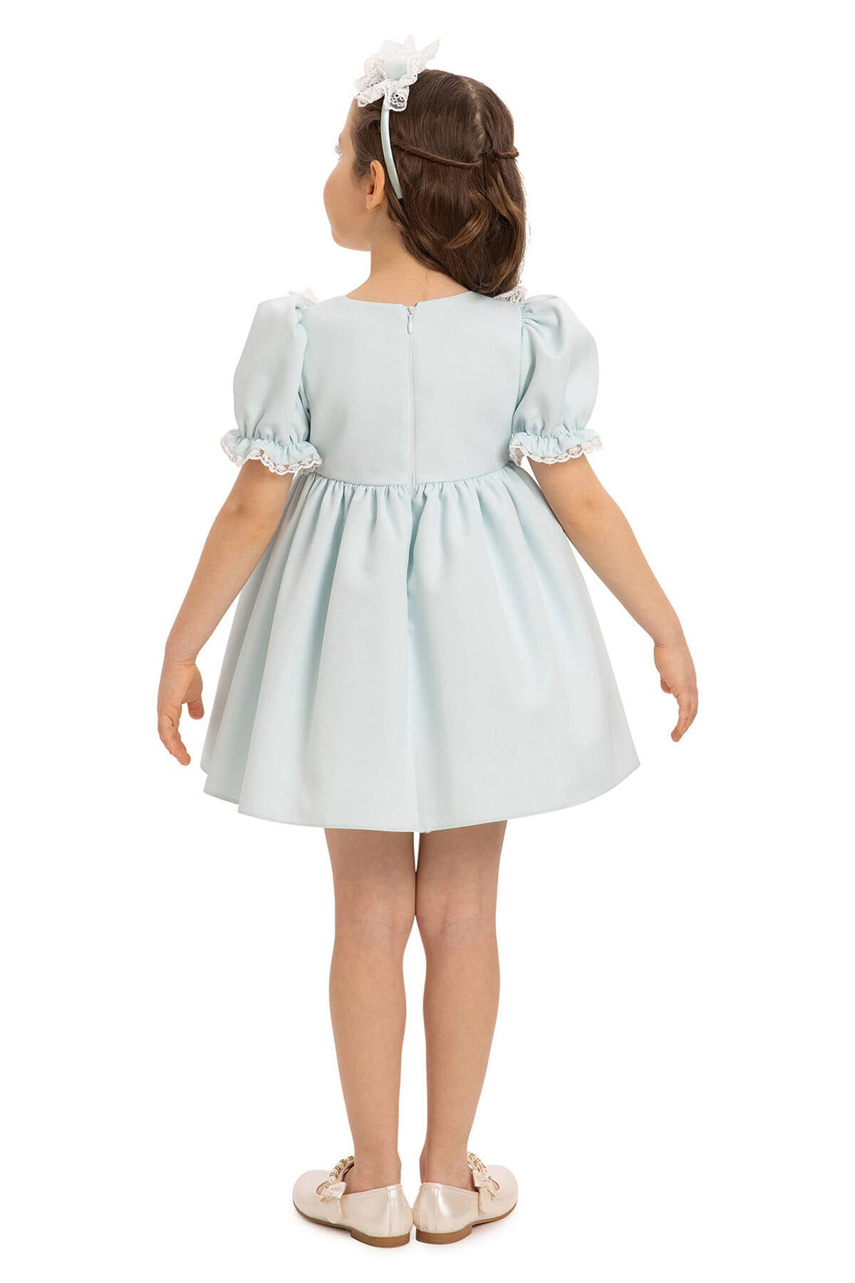 Teddy bow Baby Dress