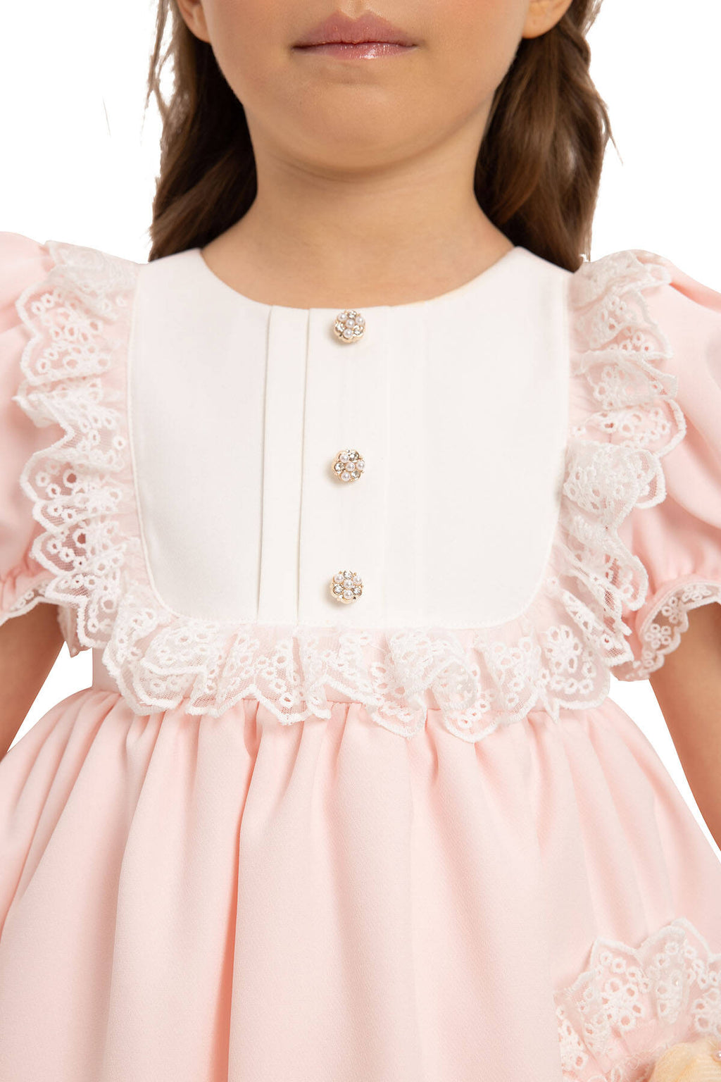 Teddy bow Baby Dress