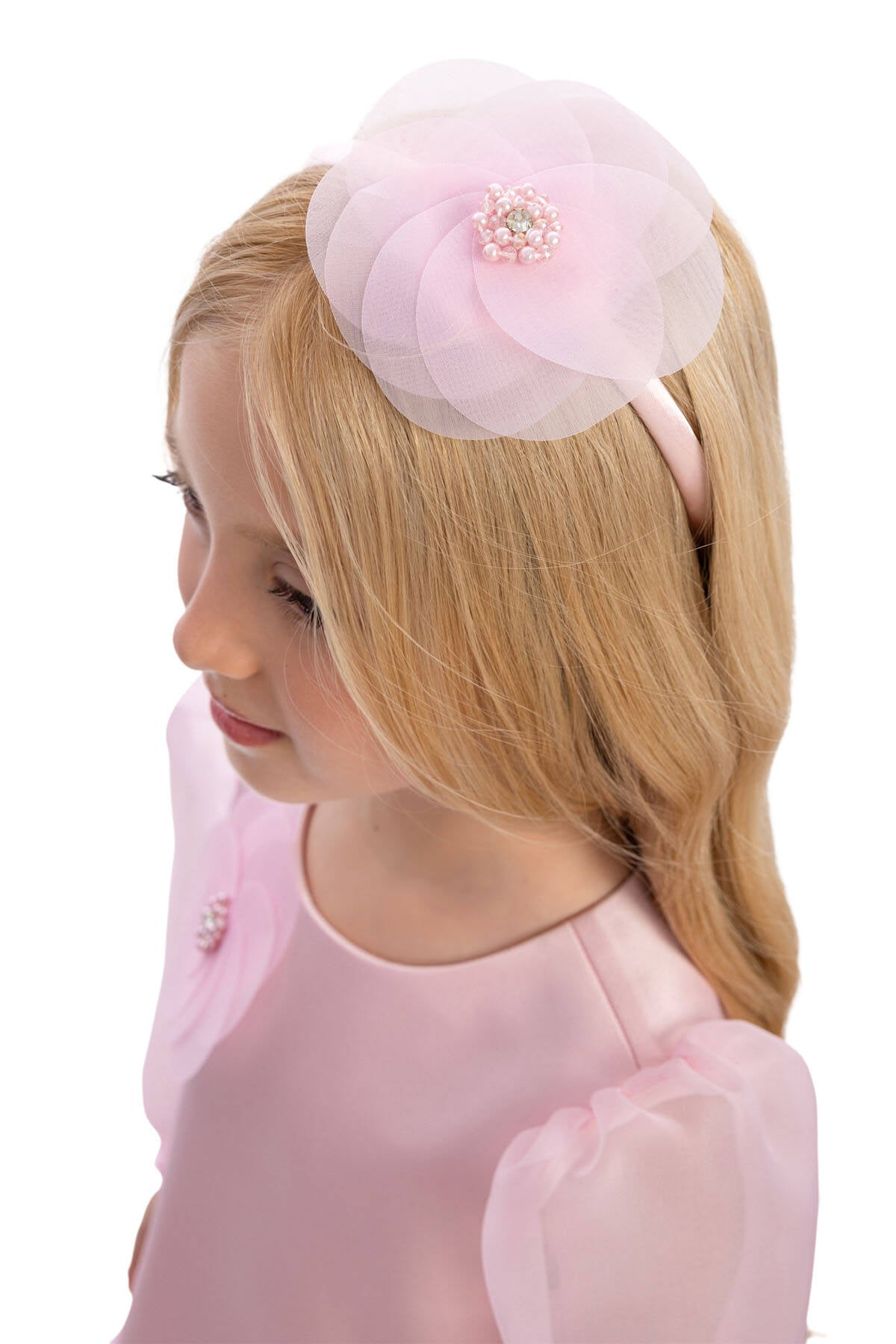 Girl Pink Organza Dress